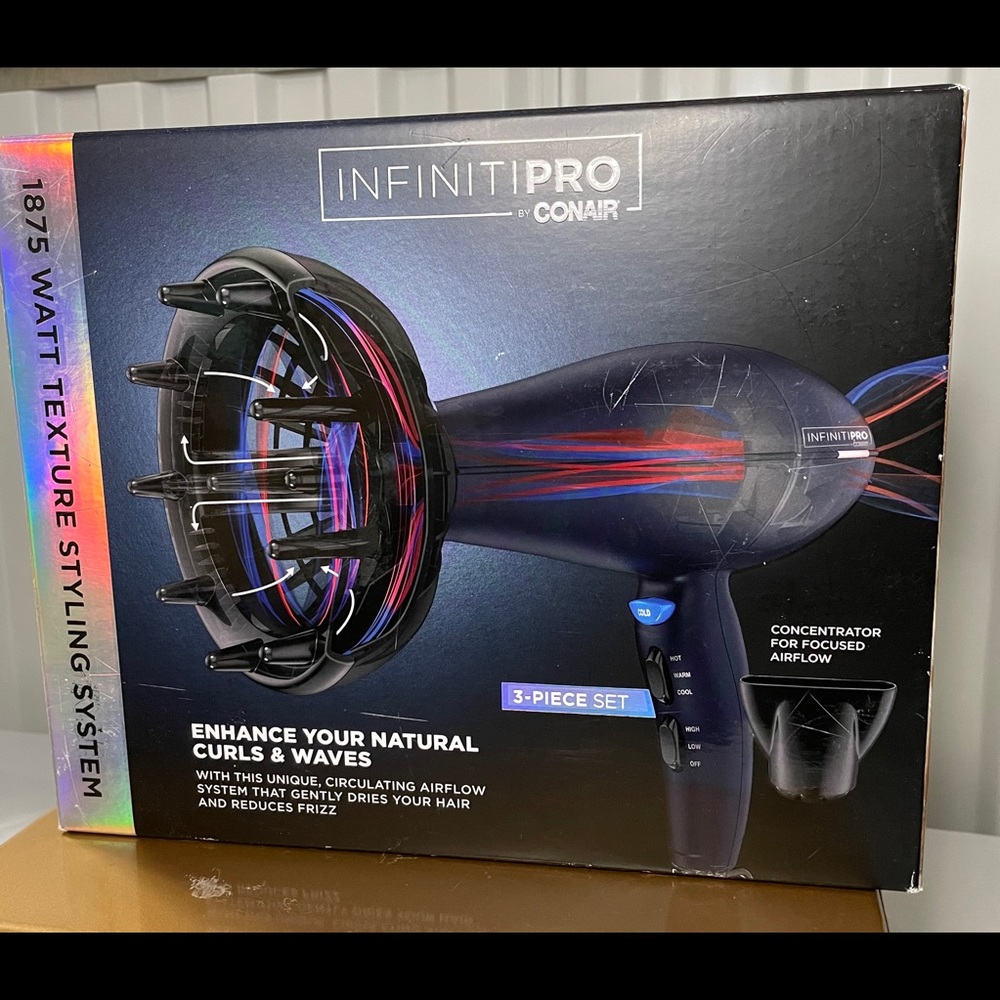 Infiniti pro Conair 1875 watt Texture Styler -New